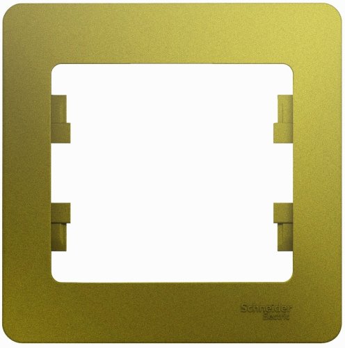 Рамка горизонтальная Systeme Electric Glossa 1-м. фисташковый картинка